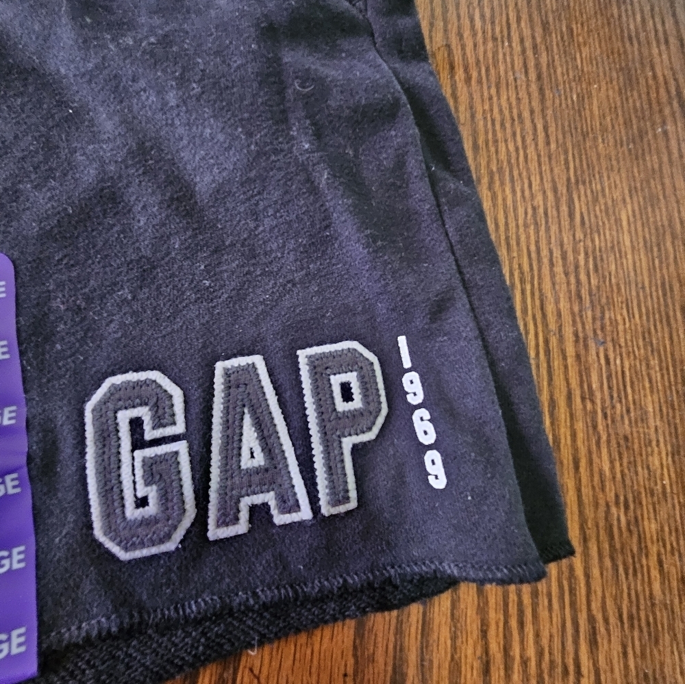 GAP Logo Sweatshirt shorts Black Size XXL - Picture 6 of 11